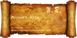 Mocsári Rita névjegykártya